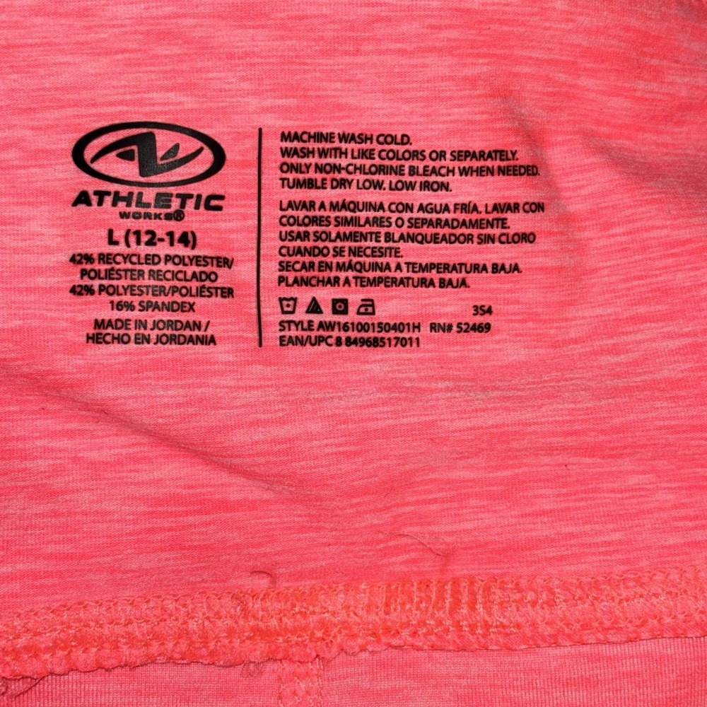 Athletic Works ButterCore Leggings Coral/pinkish Women's Size Large 12/ 14 - Picture 3 of 3